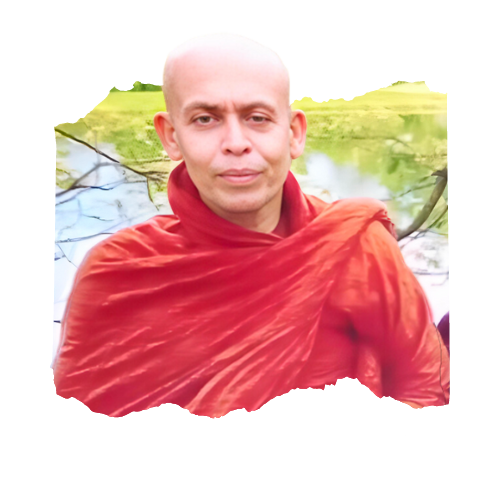 A photo of Venerable Galgamuwe Sasanasiri Thero, a Sri Lankan Buddhist monk and meditation teacher.
