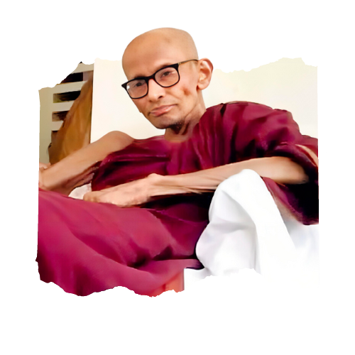 A photo of Venerable Katukurunde Nyanananda Thera, a Sri Lankan Buddhist monk and meditation teacher.