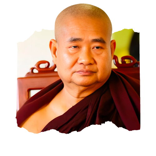 A photo of Pa-Auk Sayadaw, a Burmese Buddhist monk and meditation teacher.